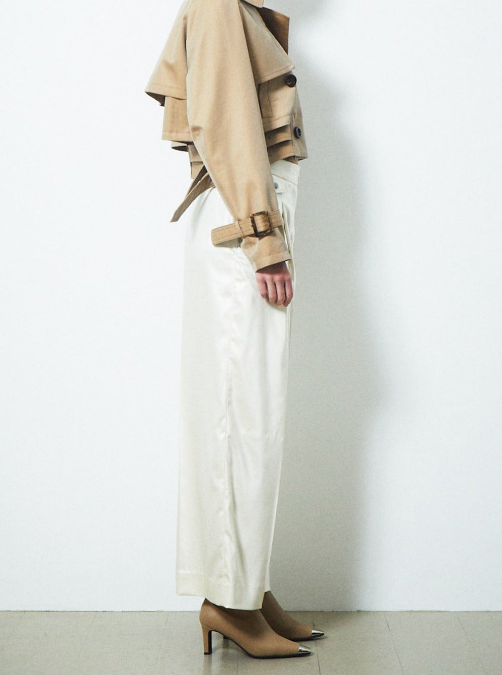 【PRE ORDER 2BUY 10%OFF】SATIN WIDE GURKHA PANTS