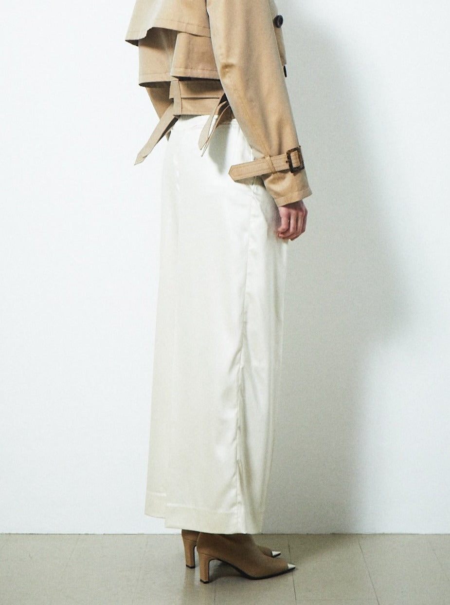 【PRE ORDER 2BUY 10%OFF】SATIN WIDE GURKHA PANTS