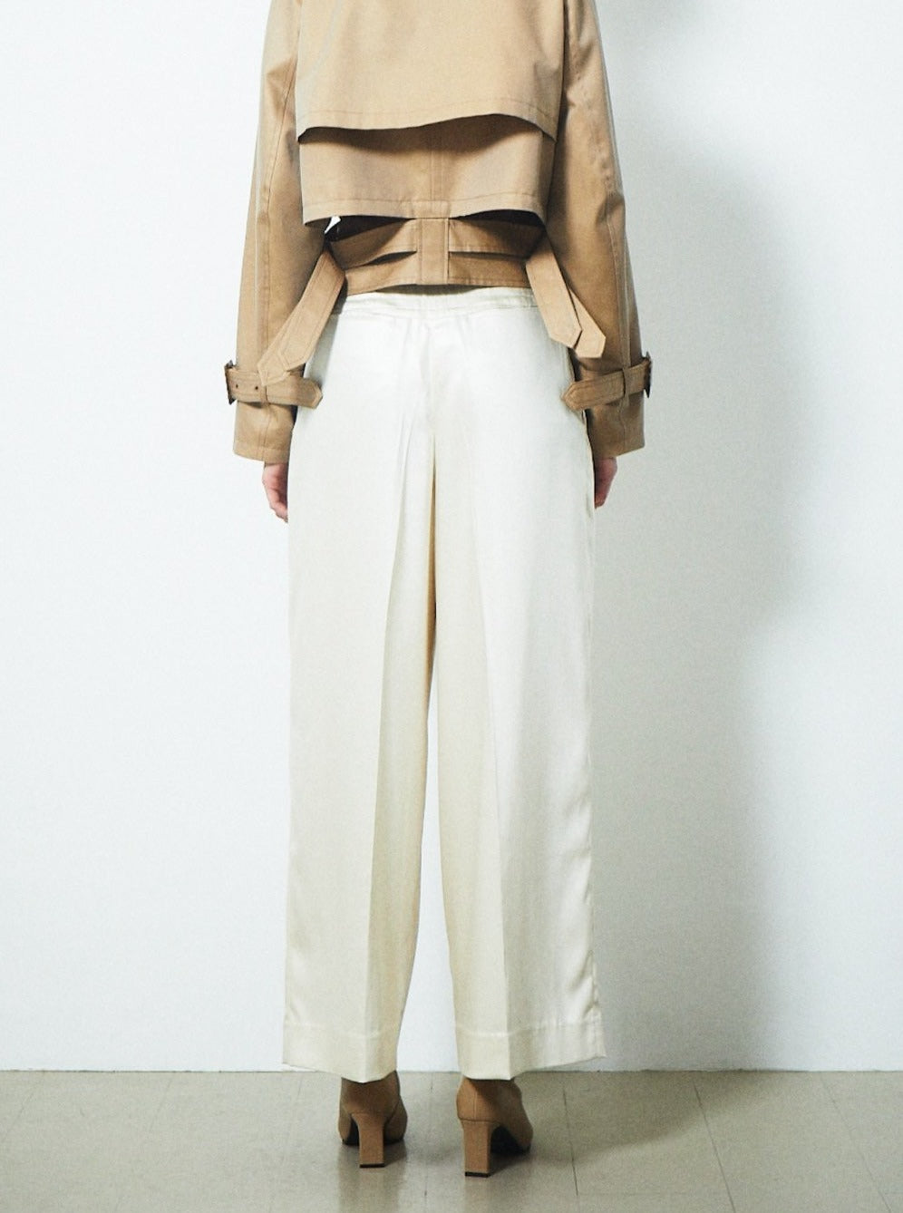 【PRE ORDER 2BUY 10%OFF】SATIN WIDE GURKHA PANTS