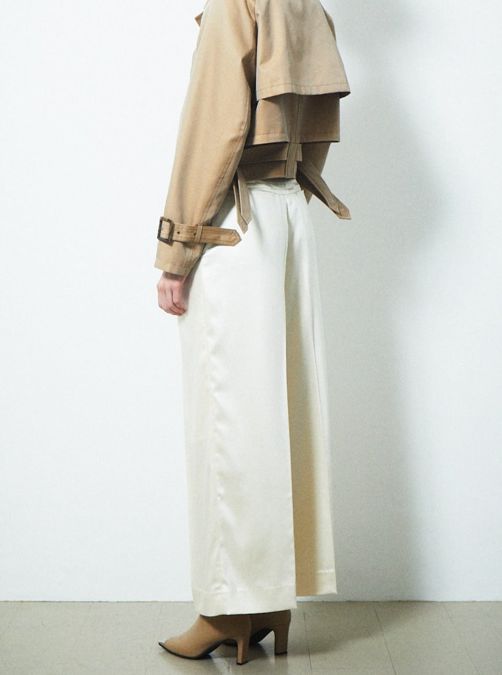 【PRE ORDER 2BUY 10%OFF】SATIN WIDE GURKHA PANTS