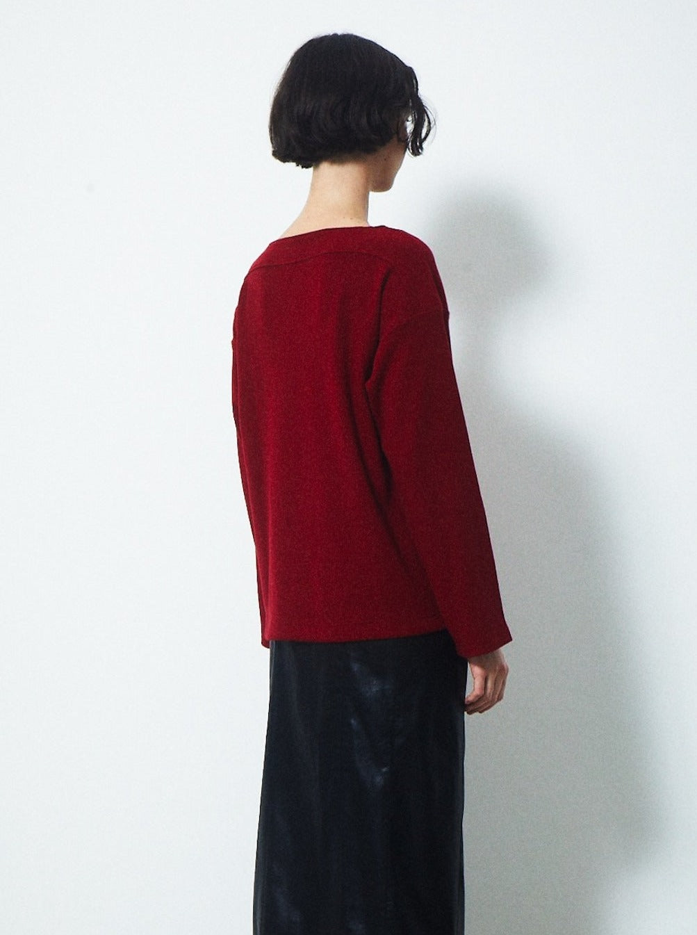 CHOKER V NECK KNIT TOPS