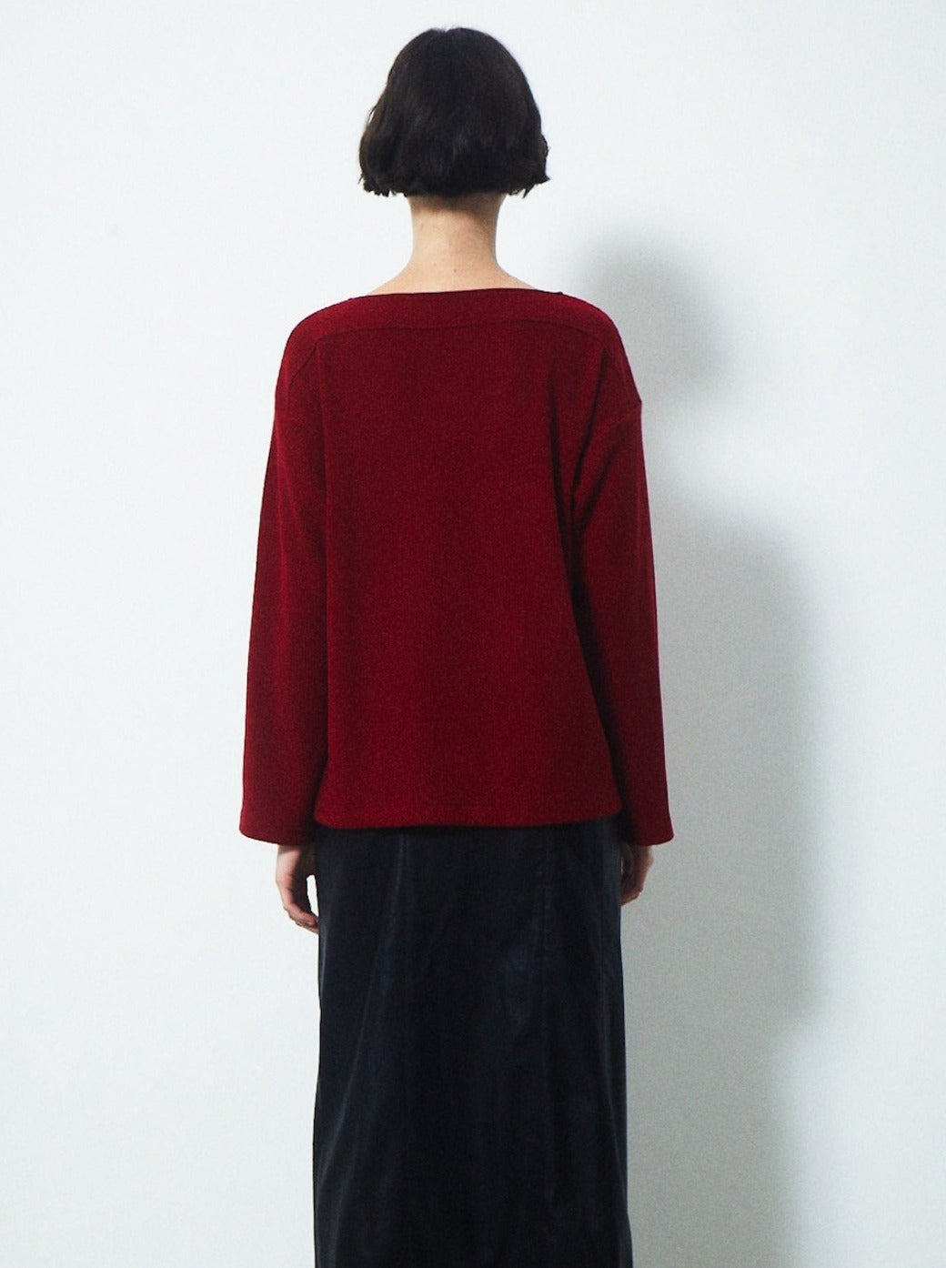 CHOKER V NECK KNIT TOPS