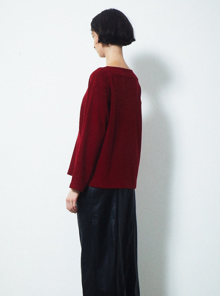 CHOKER V NECK KNIT TOPS