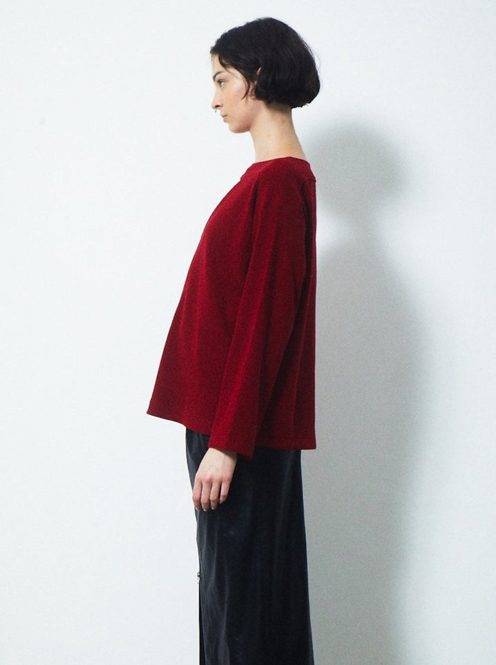 CHOKER V NECK KNIT TOPS