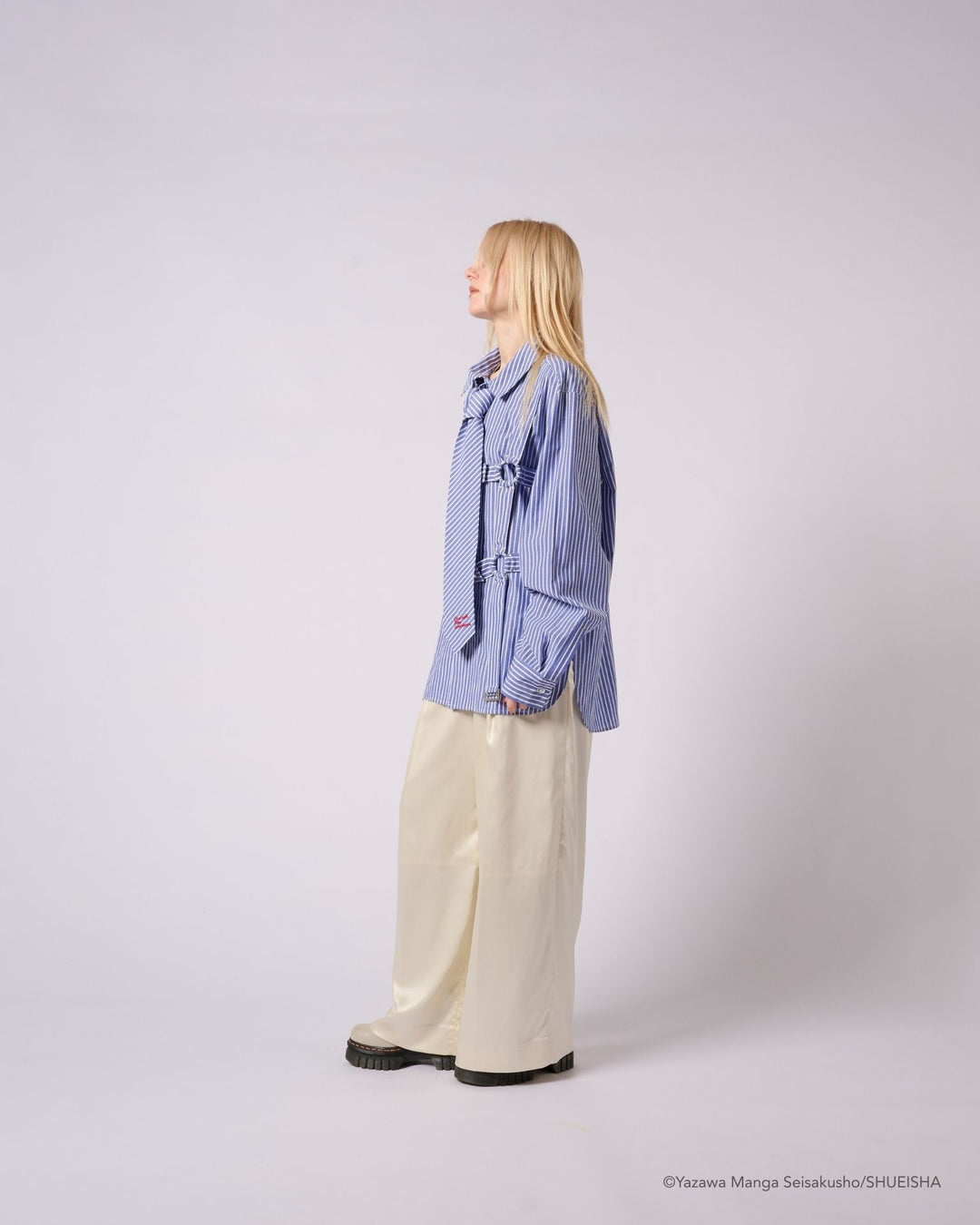 NANA × ADDIXY TIE BONDAGE SHIRT [BLUE]