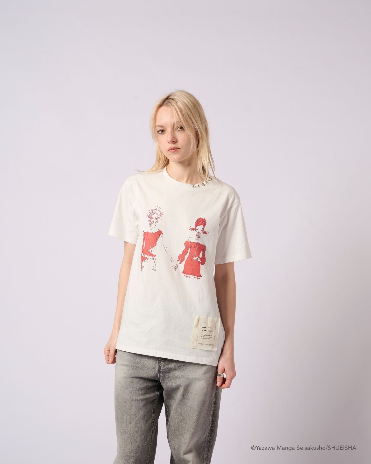 NANA × ADDIXY NANA & HACHI GRAPHIC TEE【WHITE】
