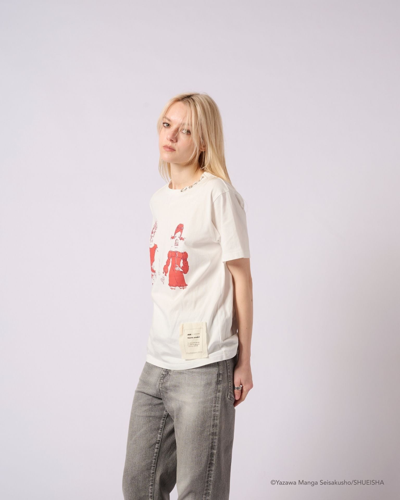 NANA × ADDIXY NANA & HACHI GRAPHIC TEE【WHITE】