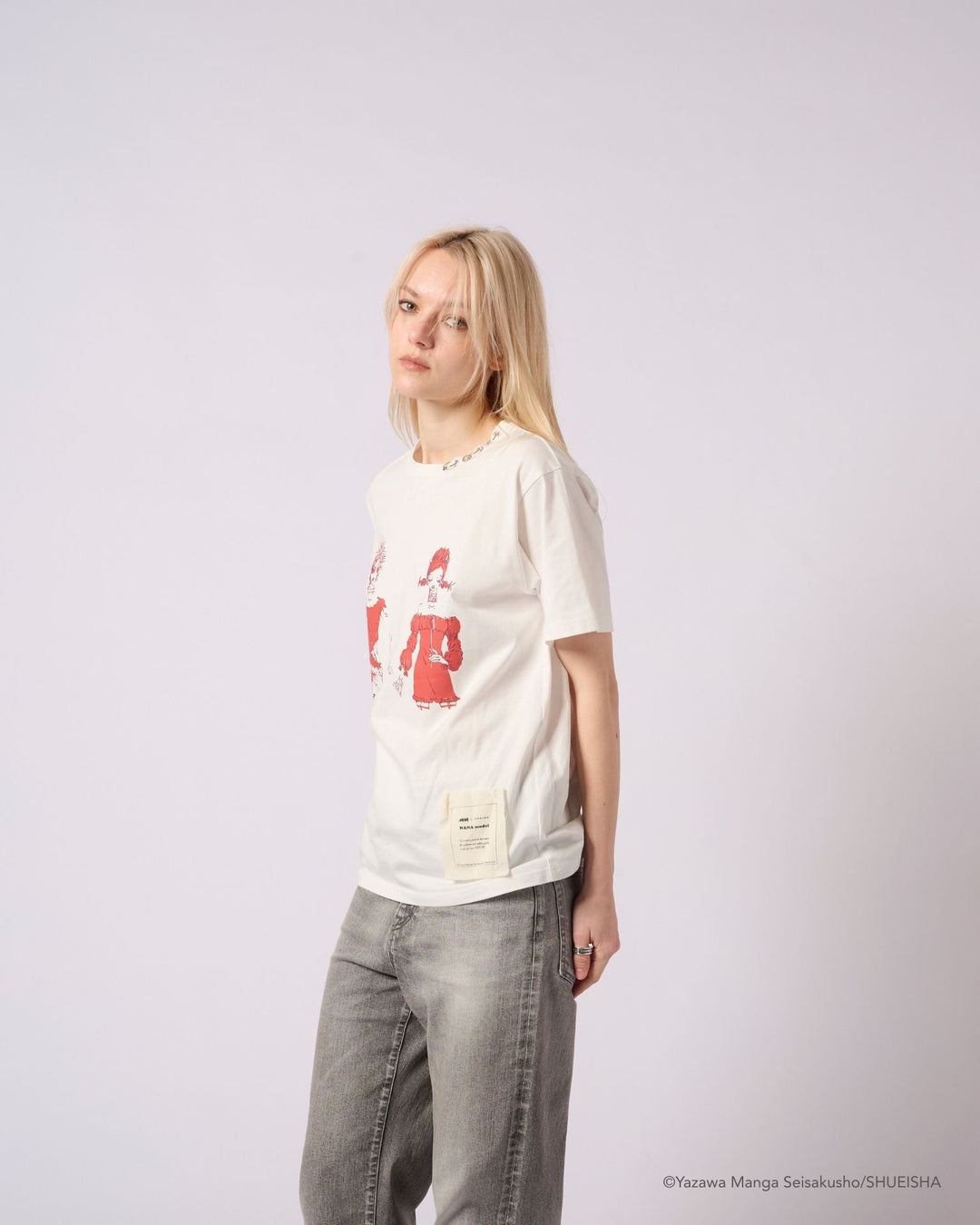 NANA × ADDIXY NANA &amp; HACHI GRAPHIC TEE [WHITE]