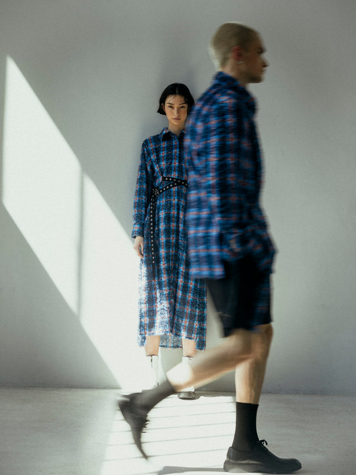 DOUBLE BELT SHIRTS ONEPIECE