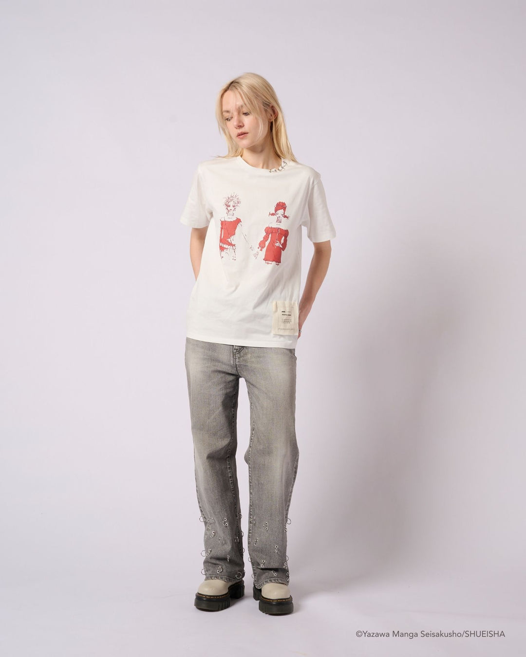 NANA × ADDIXY NANA &amp; HACHI GRAPHIC TEE [WHITE]