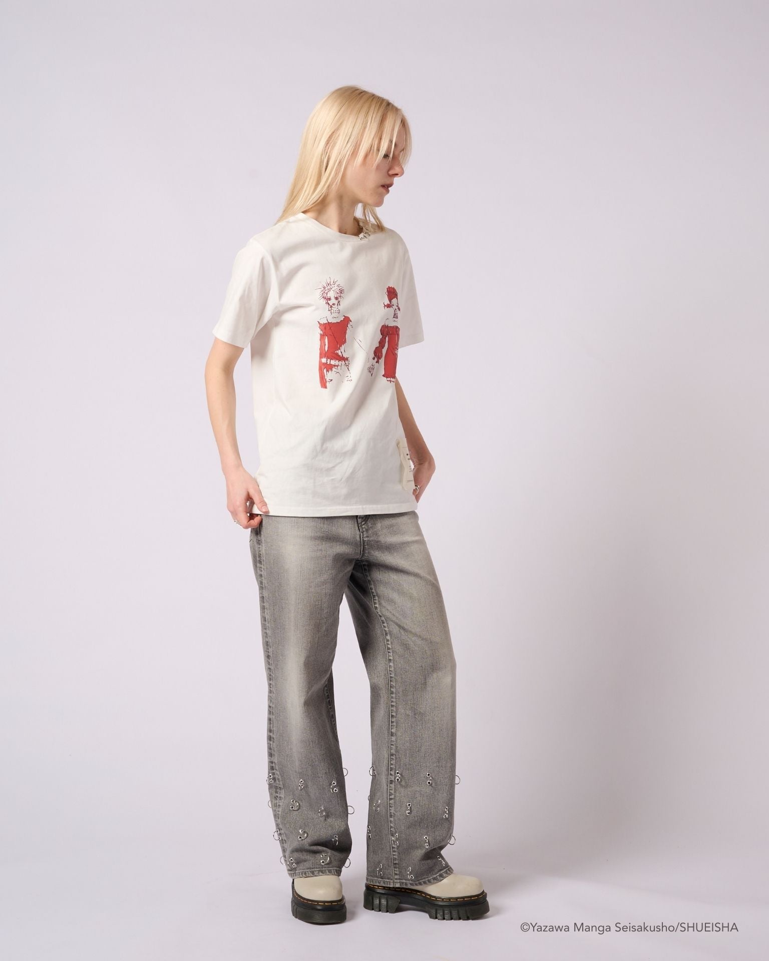 NANA × ADDIXY NANA & HACHI GRAPHIC TEE【WHITE】