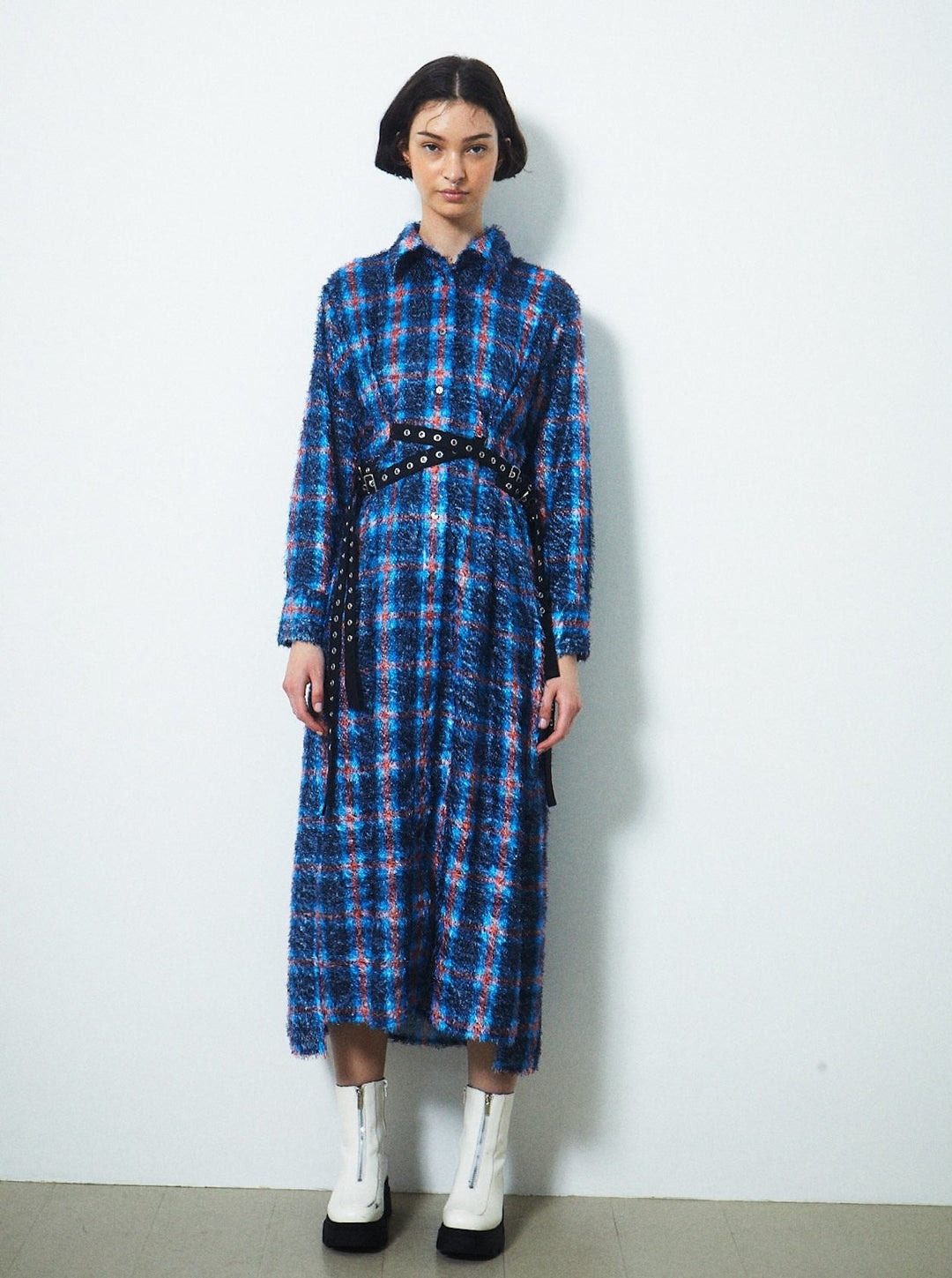 DOUBLE BELT SHIRTS ONEPIECE