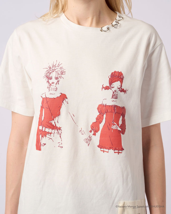 NANA × ADDIXY NANA &amp; HACHI GRAPHIC TEE [WHITE]
