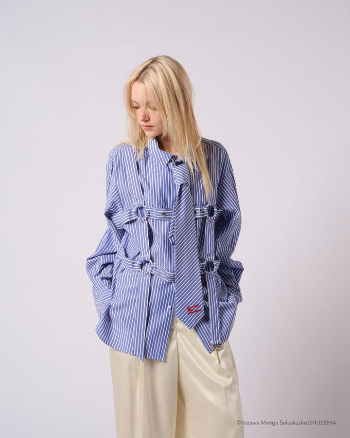 NANA × ADDIXY TIE BONDAGE SHIRT [BLUE]