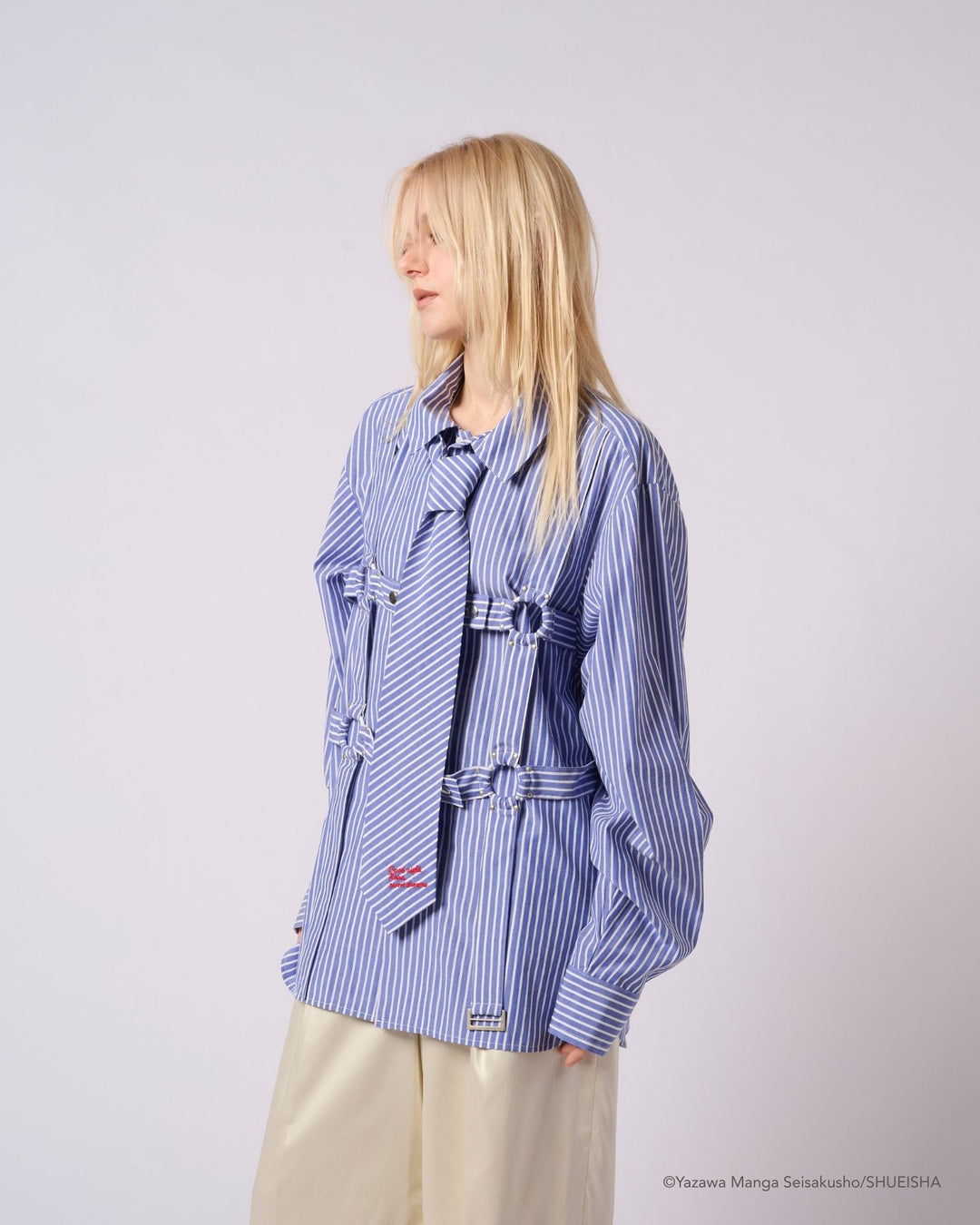 NANA × ADDIXY TIE BONDAGE SHIRT [BLUE]