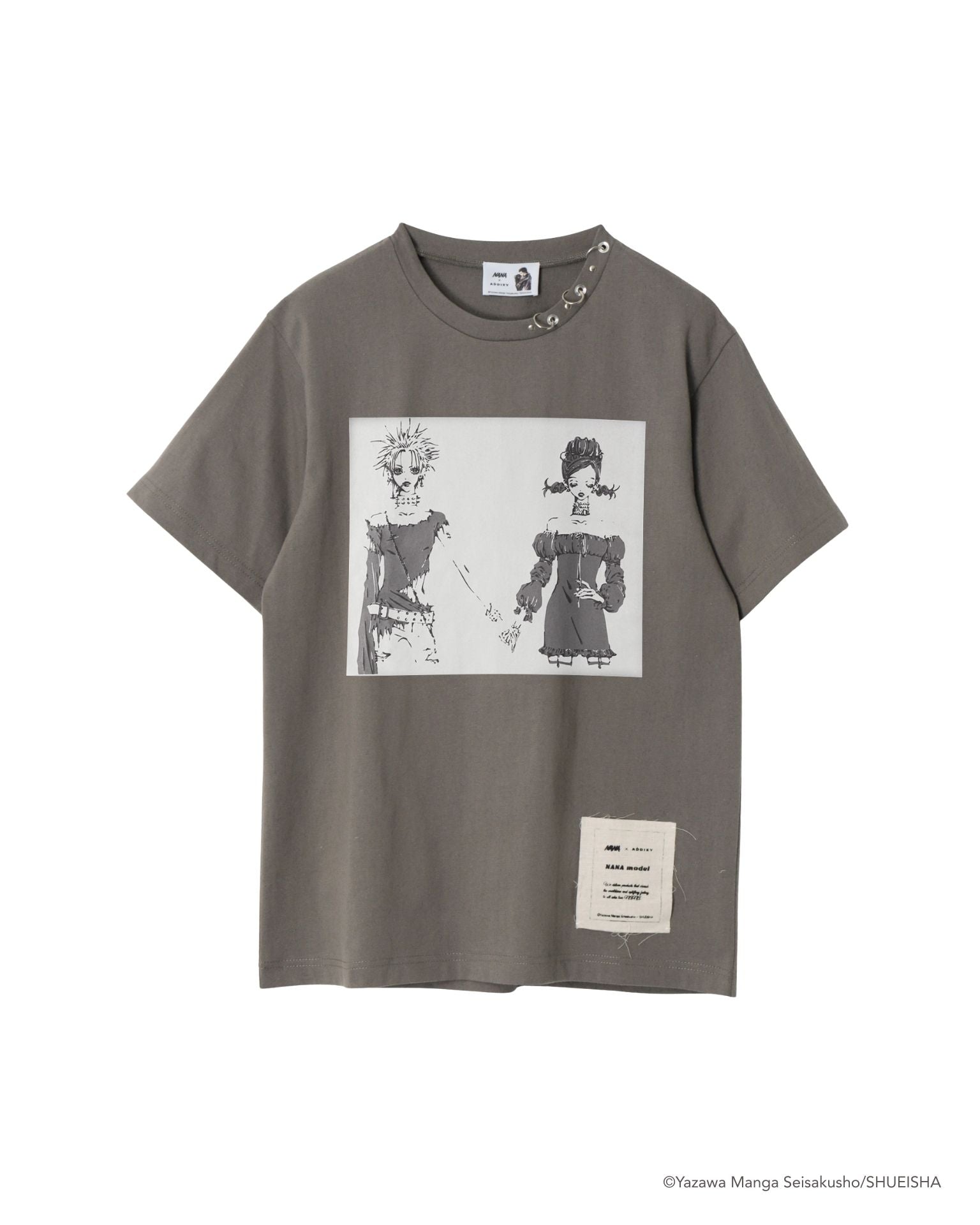 NANA × ADDIXY NANA & HACHI GRAPHIC TEE【DARK GRAY】