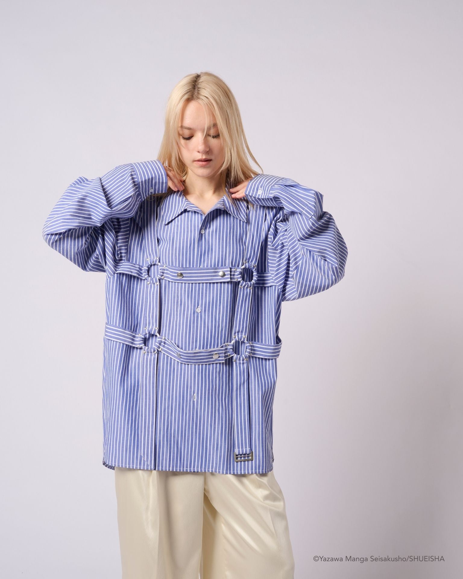 NANA × ADDIXY TIE BONDAGE SHIRT【BLUE】