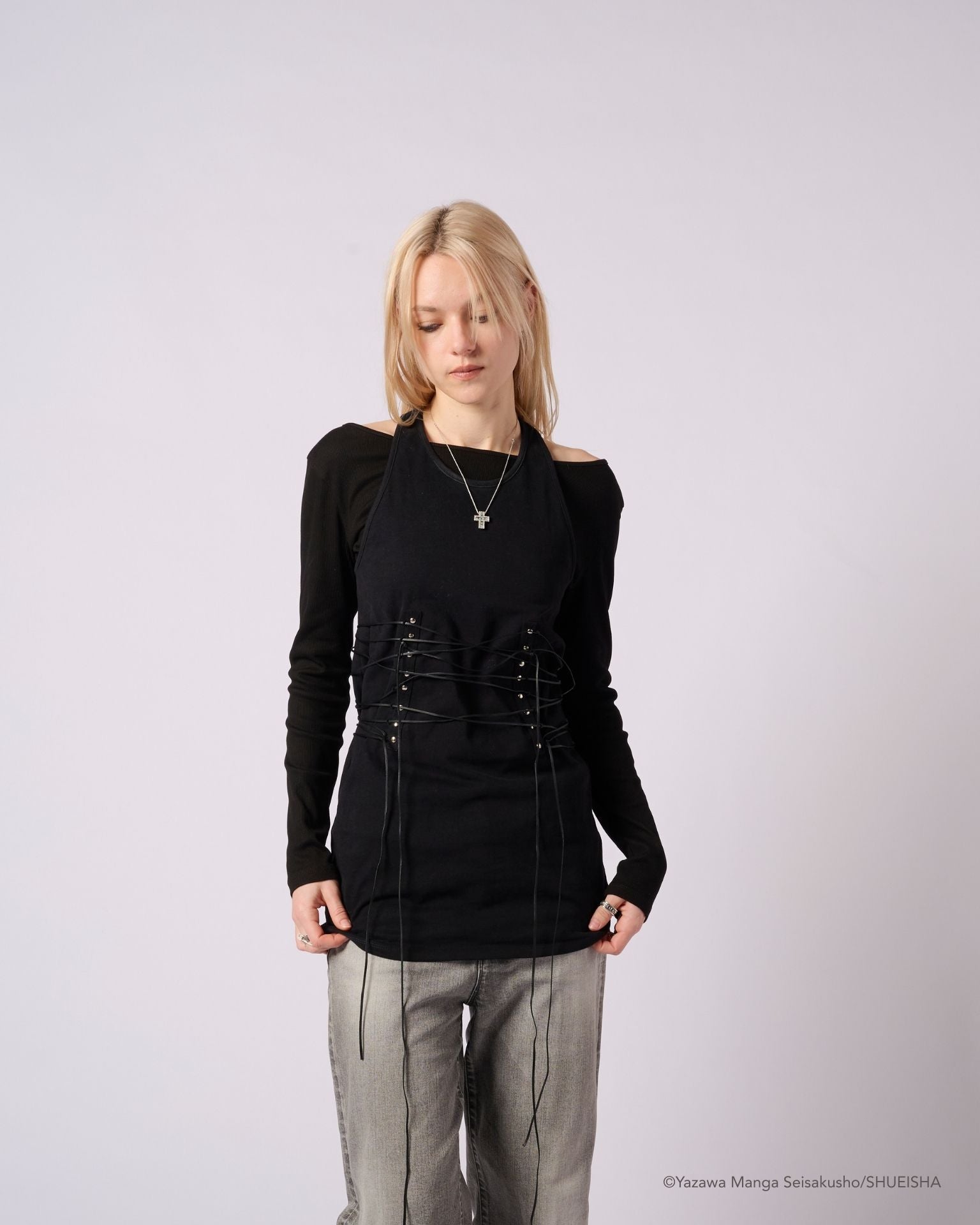 NANA × ADDIXY LACE-UP TOP