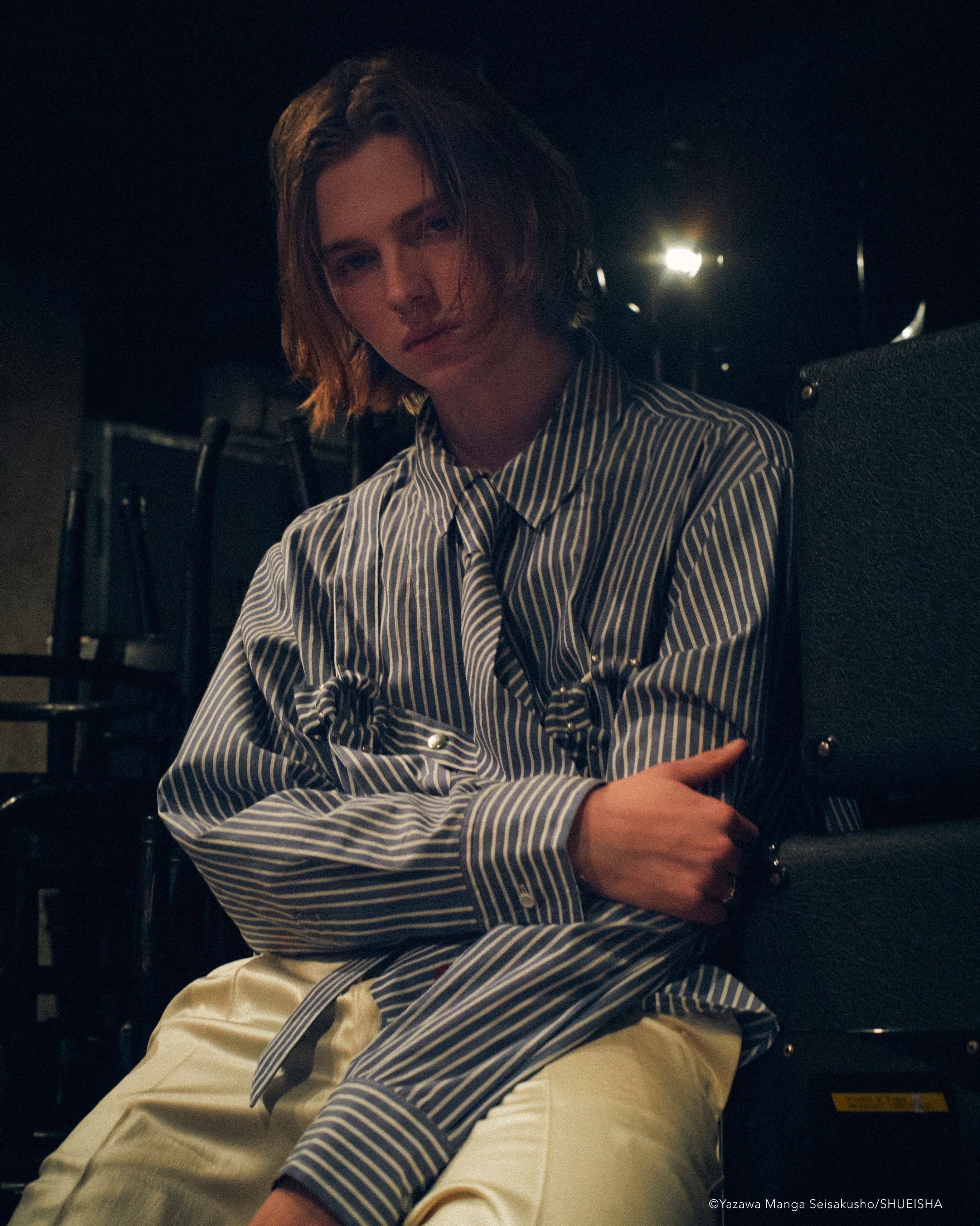 NANA × ADDIXY TIE BONDAGE SHIRT【BLUE】