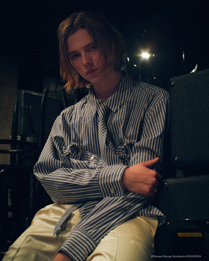 NANA × ADDIXY TIE BONDAGE SHIRT [BLUE]