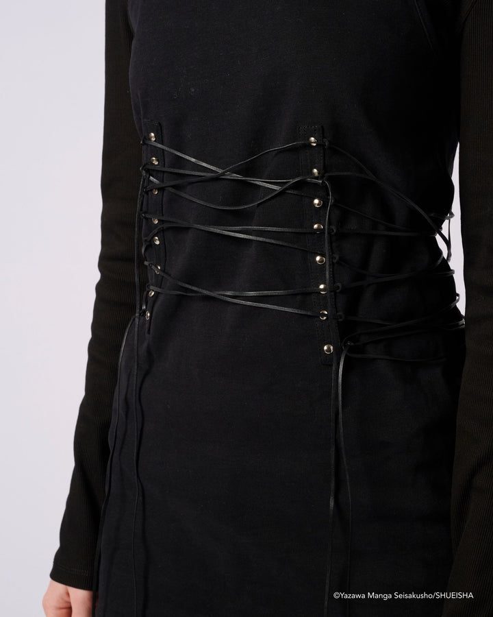 NANA × ADDIXY LACE-UP TOP [BLACK]