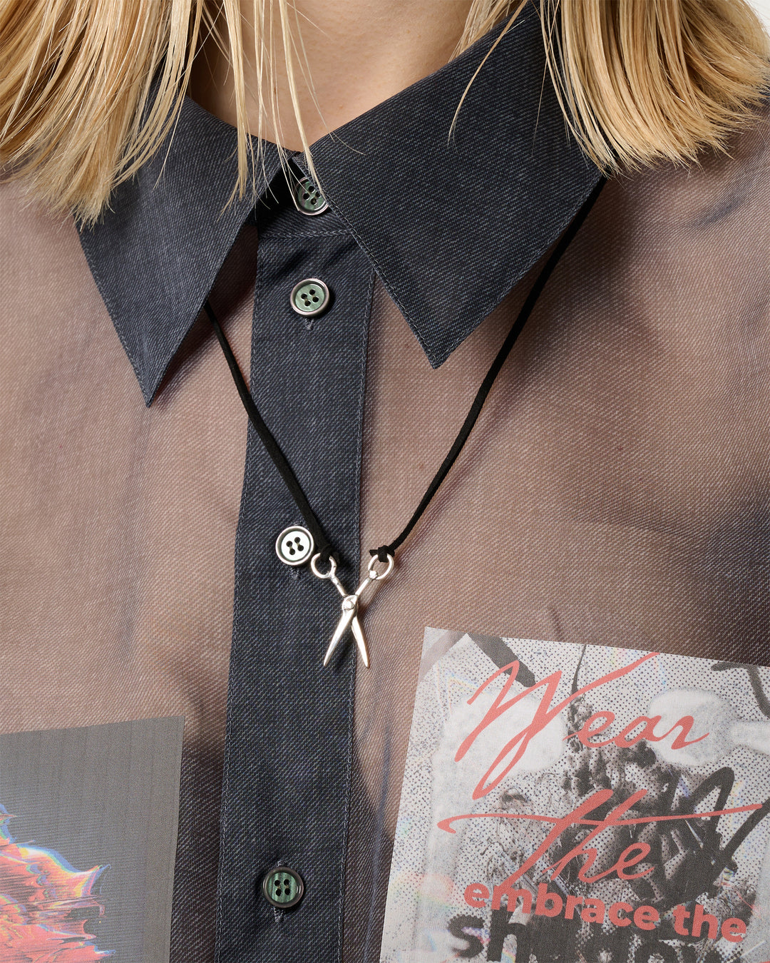 SCISSOR 2-WAY CHOKER & BRACELET