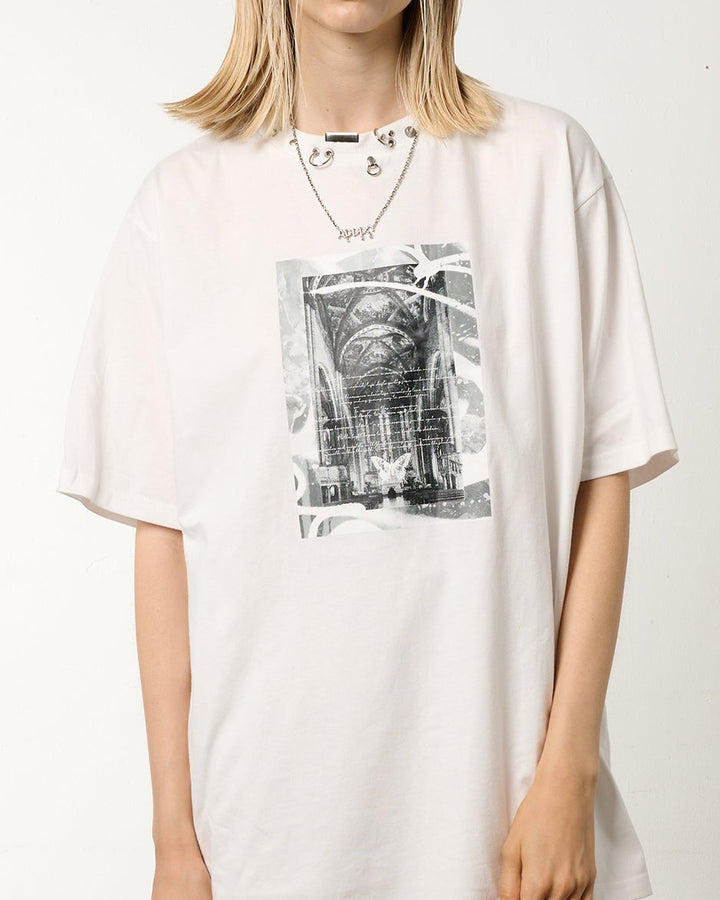MELT LOGO CHAIN NECKLACE