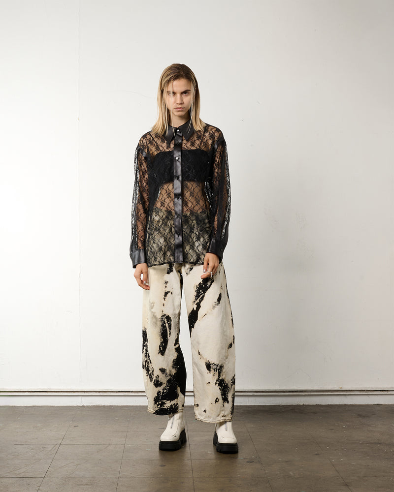 ＜UPCYCLED＞HYPER BLEACH DENIM PANTS