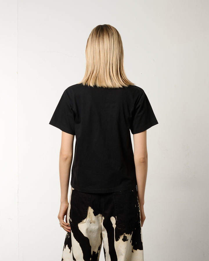 ACCESSORY NECK EYE GRAPHIC TEE【BLACK】