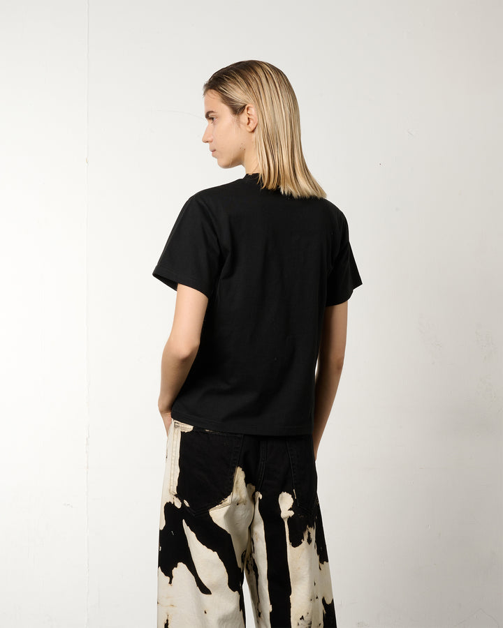 ACCESSORY NECK EYE GRAPHIC TEE【BLACK】