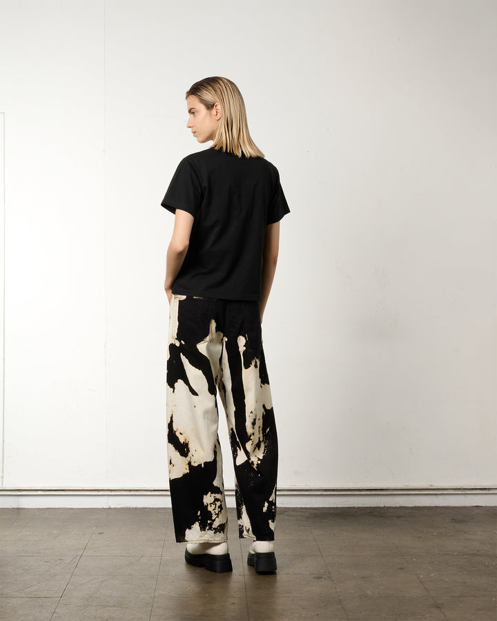 ACCESSORY NECK EYE GRAPHIC TEE【BLACK】