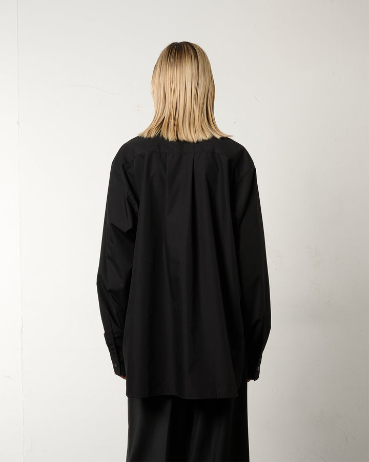 METAL RING TIE SHIRT [BLACK]