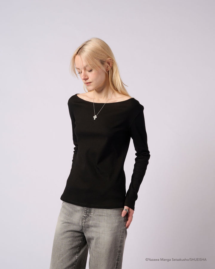 NANA × ADDIXY LACE-UP TOP [BLACK]