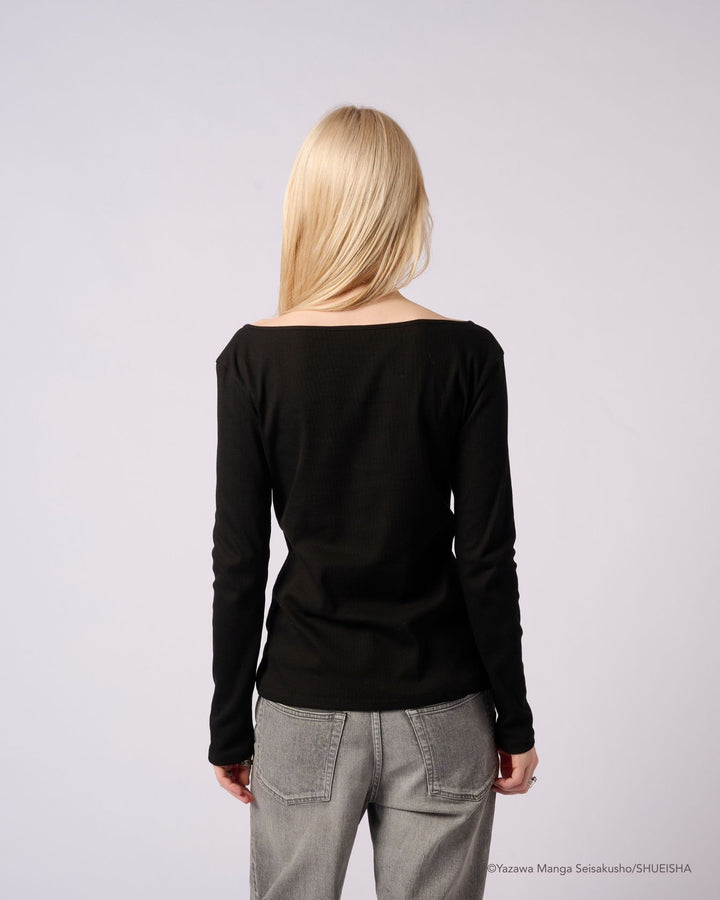 NANA × ADDIXY LACE-UP TOP [BLACK]