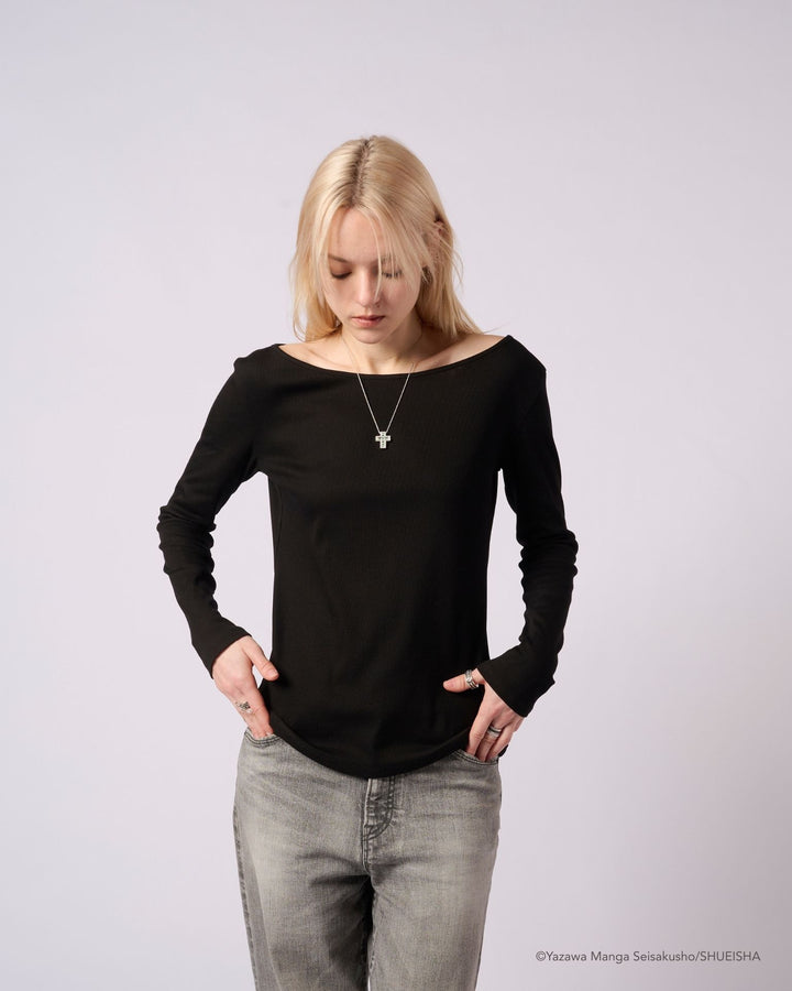 NANA × ADDIXY LACE-UP TOP [BLACK]