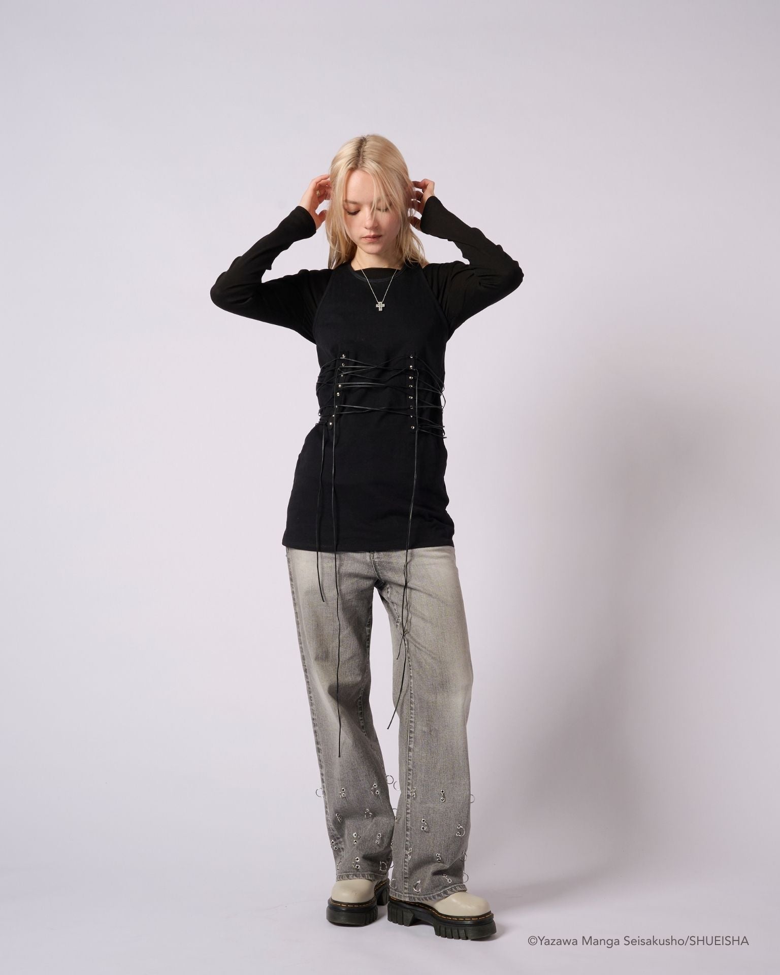 NANA × ADDIXY LACE-UP TOP