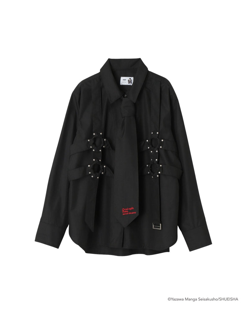 NANA × ADDIXY TIE BONDAGE SHIRT【BLACK】