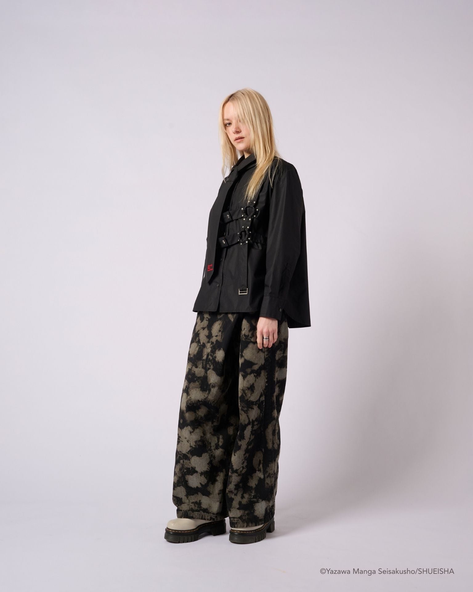 NANA × ADDIXY TIE BONDAGE SHIRT【BLACK】