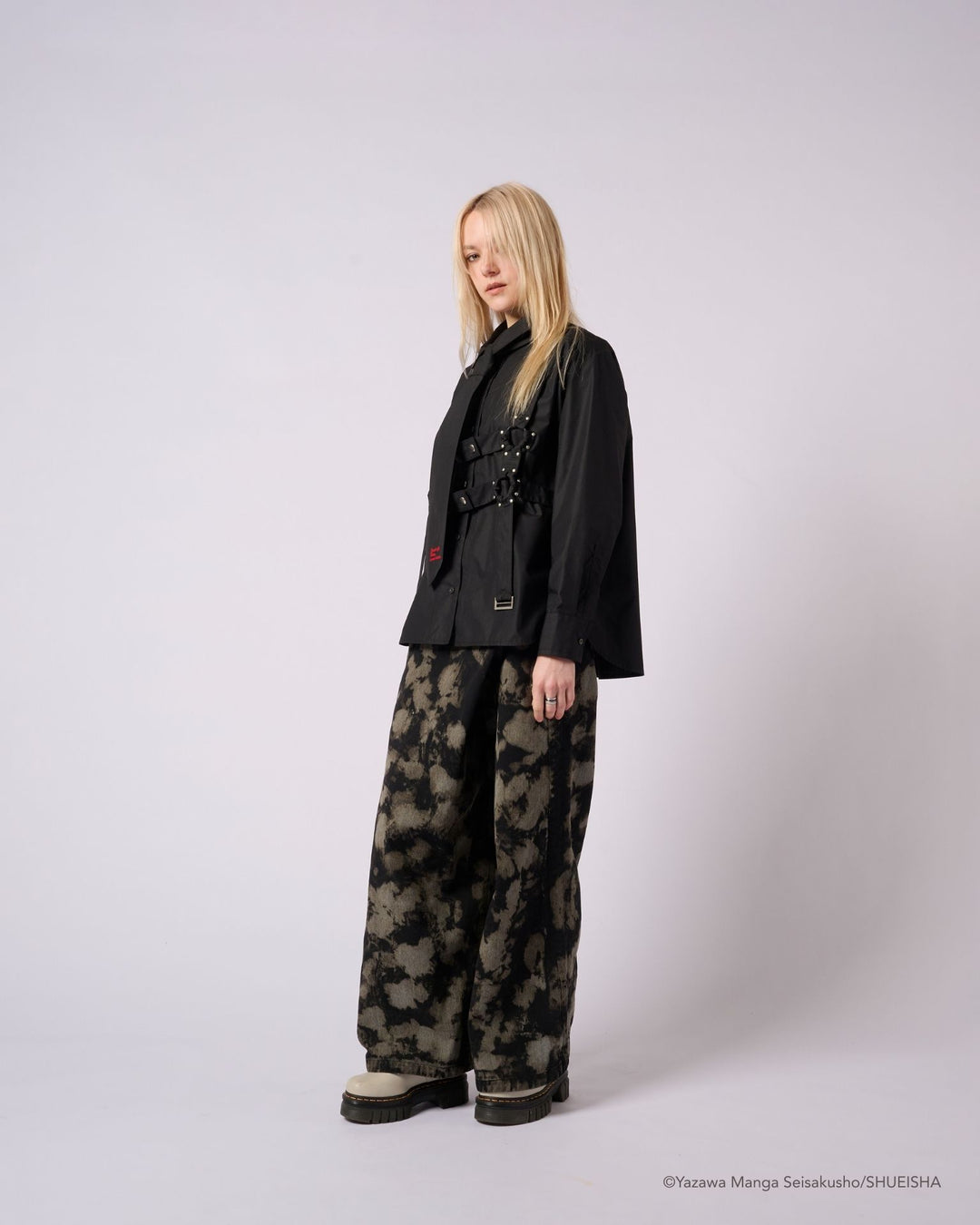 NANA × ADDIXY TIE BONDAGE SHIRT [BLACK]