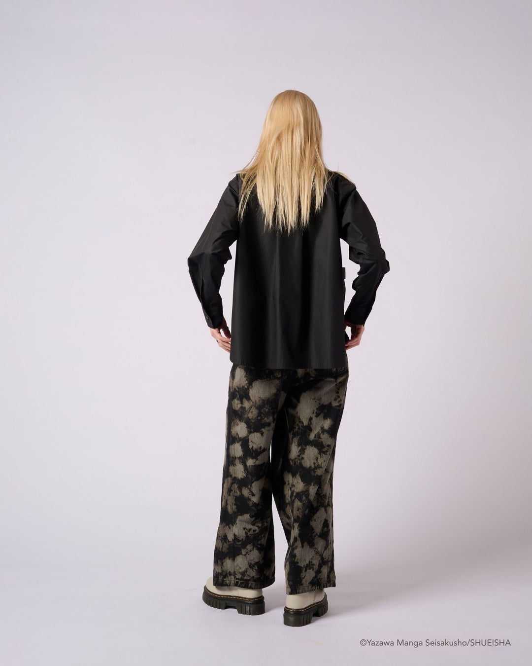 NANA × ADDIXY TIE BONDAGE SHIRT [BLACK]