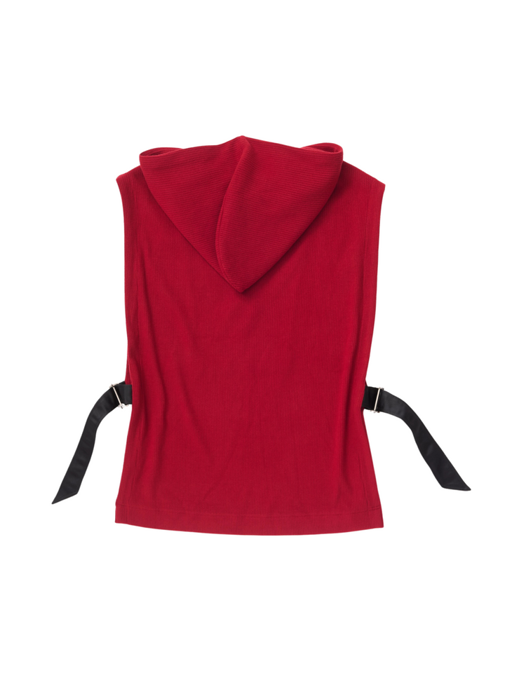 SIDE BELT KNIT VEST
