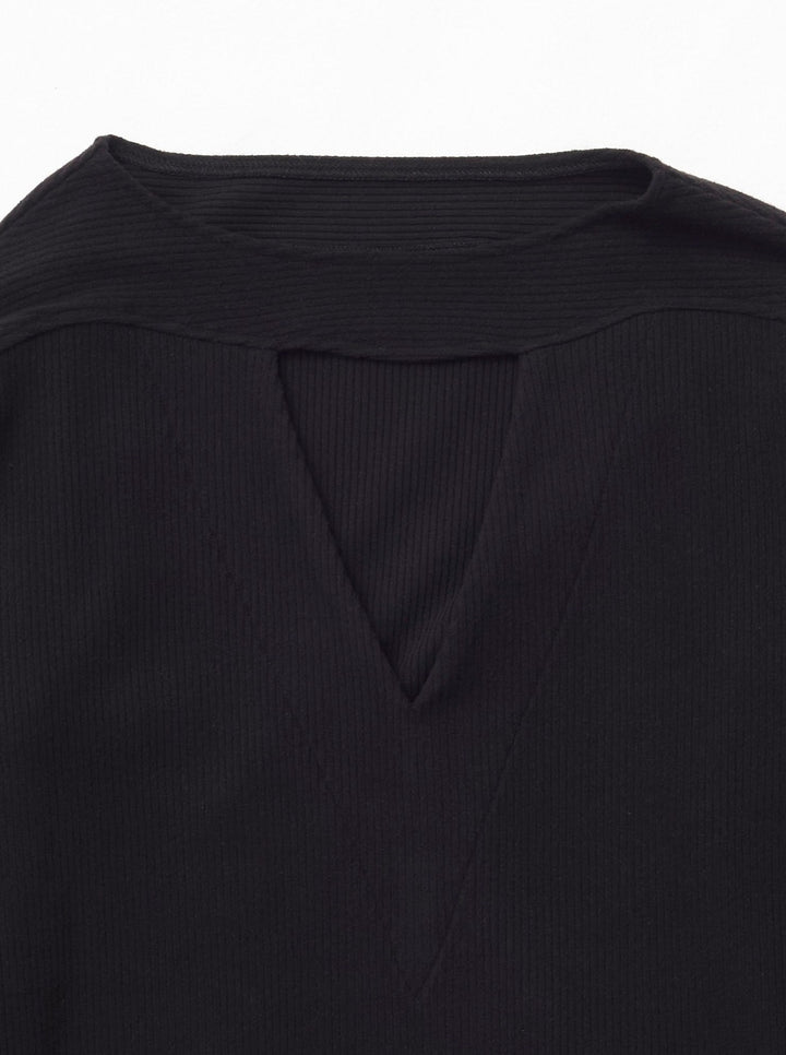 CHOKER V NECK KNIT TOPS