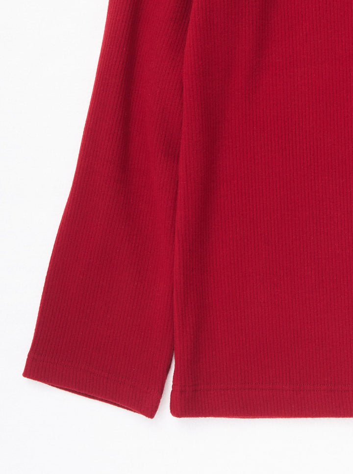 CHOKER V NECK KNIT TOPS