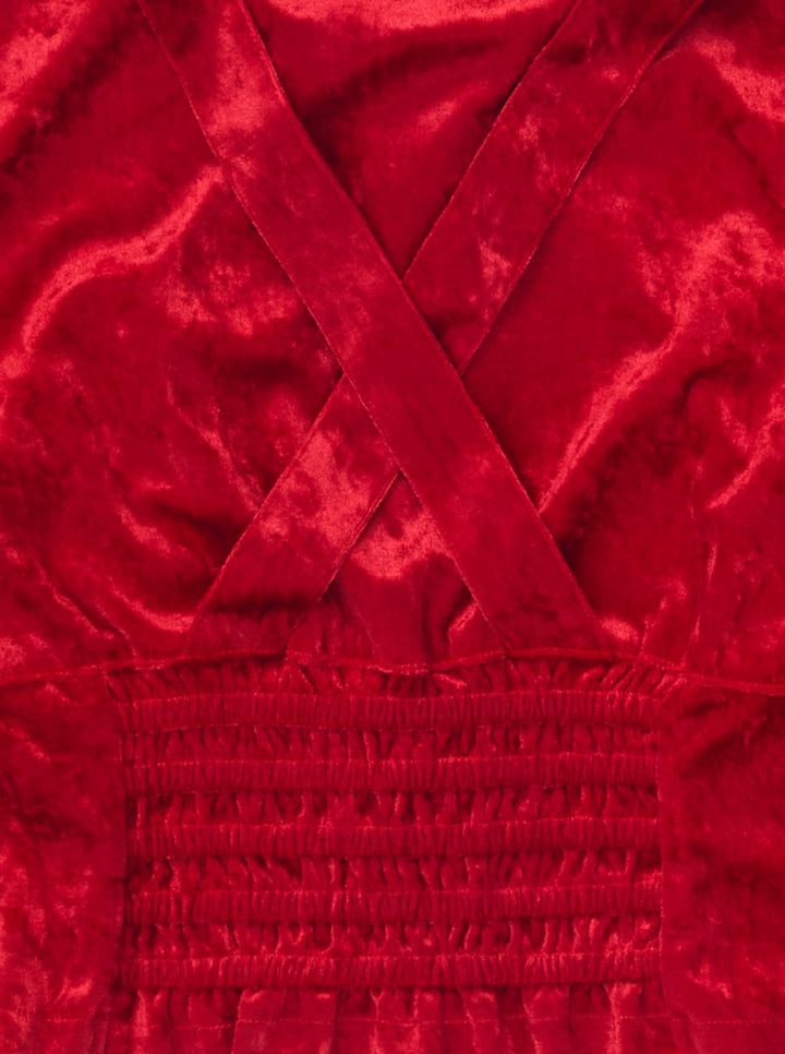 VELVET CORSET CHOKER TOPS