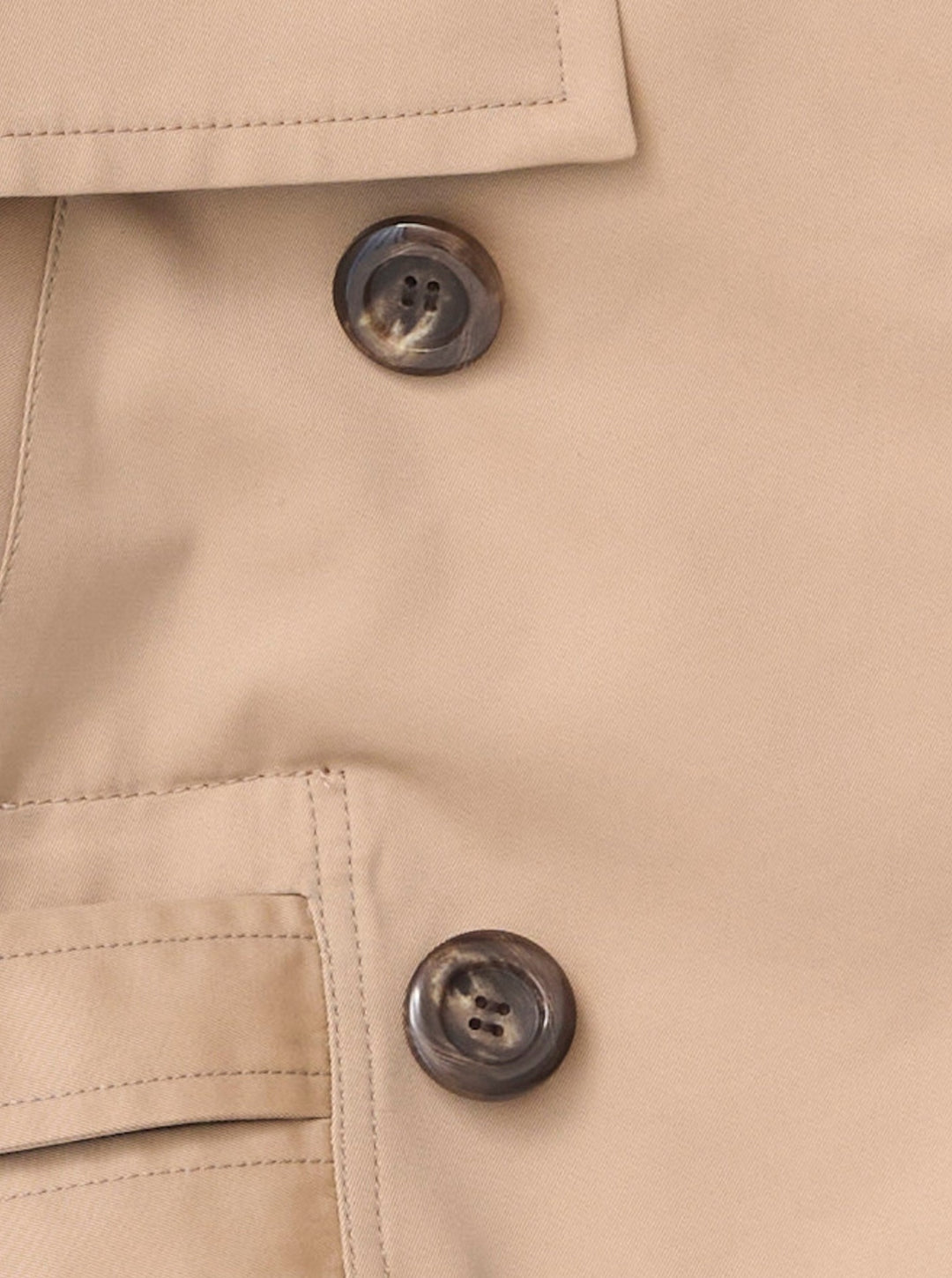 DOUBLE BELT SHORT TRENCH COAT