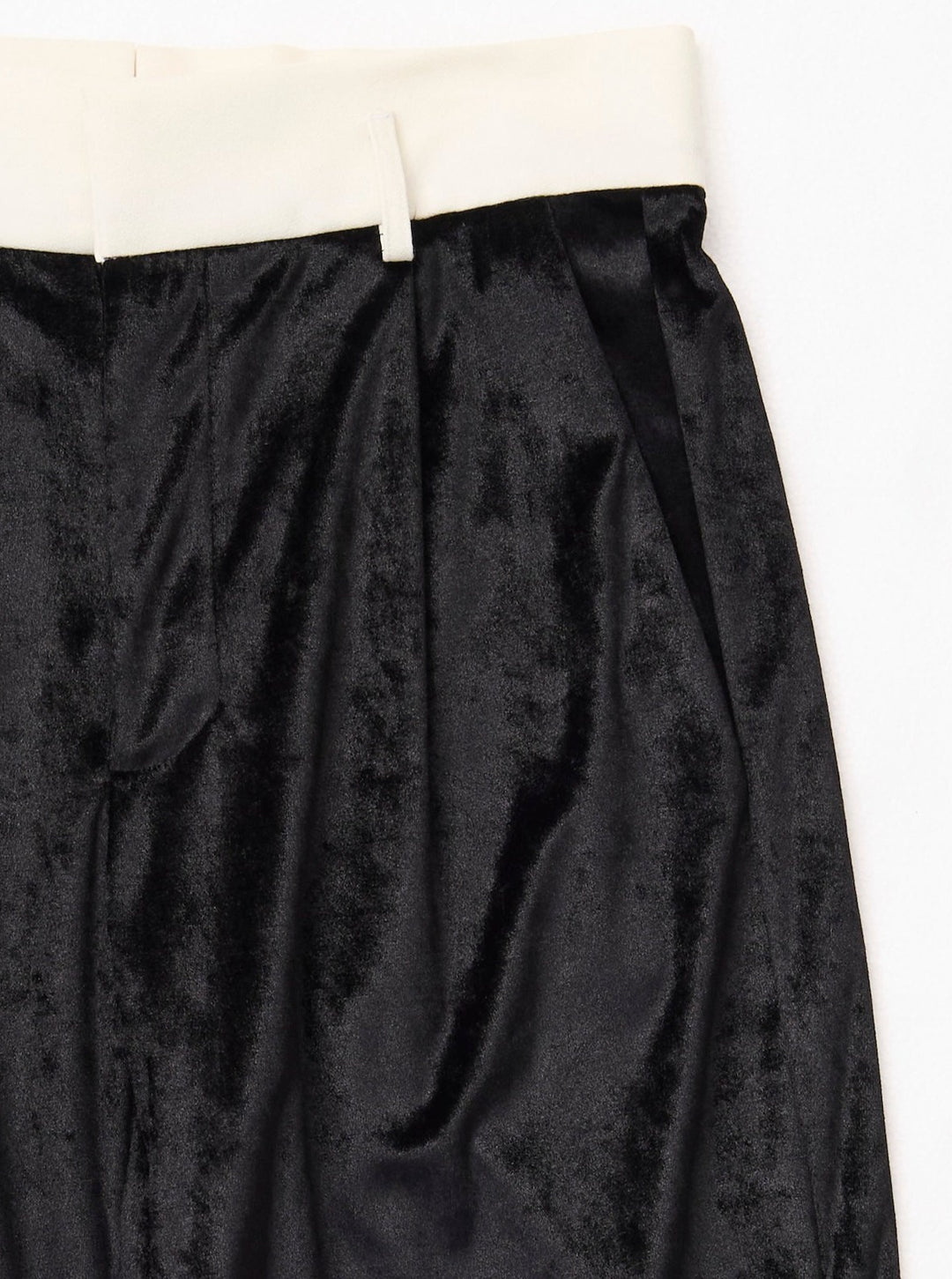 VELVET CUMMERBUND PANTS