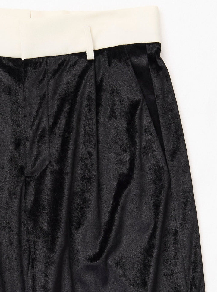 VELVET CUMMERBUND PANTS