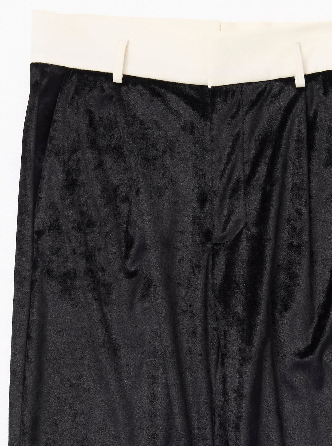 VELVET CUMMERBUND PANTS