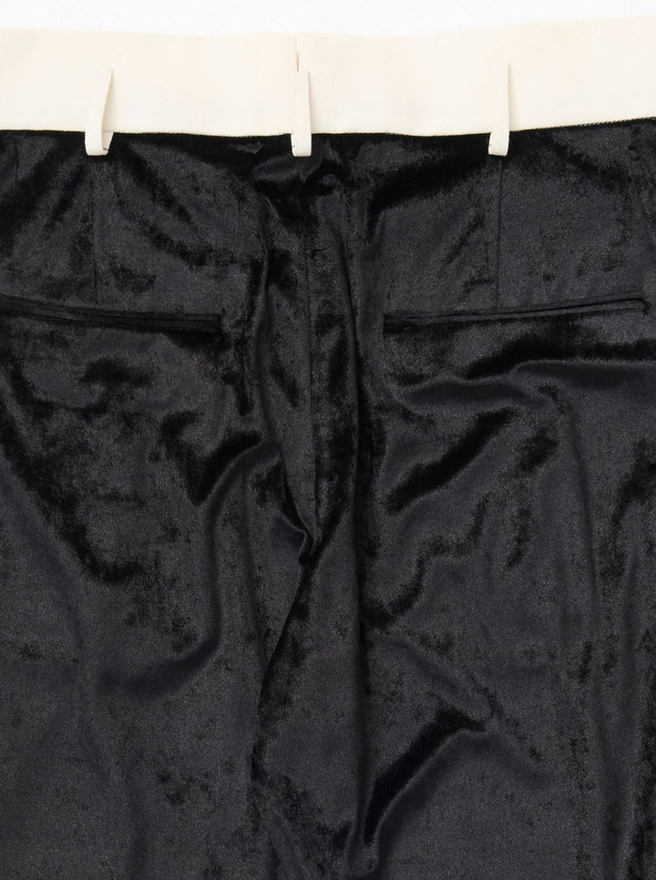 VELVET CUMMERBUND PANTS