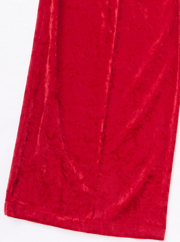 VELVET CUMMERBUND PANTS